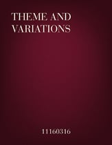 Theme and Variations piano sheet music cover